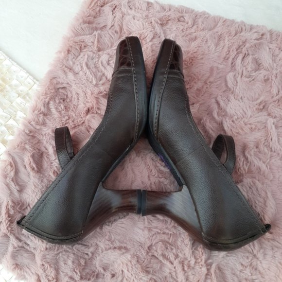 Clarks Vintage Mary Jane Pinup Pumps Retro Comfort Heels Granny Aestethic 6 - Picture 2 of 8